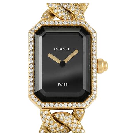 chanel watch gold chain